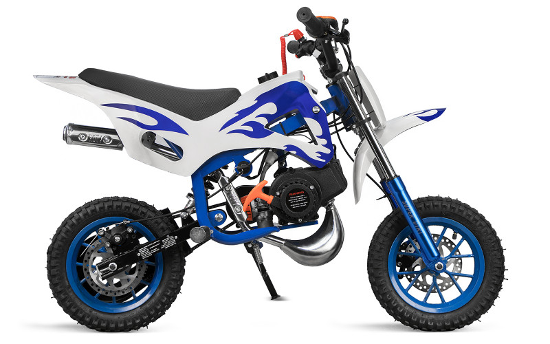 Pocket bike cross CRX 49cc - bleu / blanc