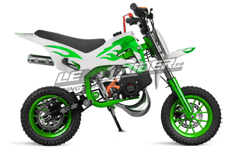 Pocket bike cross CRX 49cc - vert / blanc