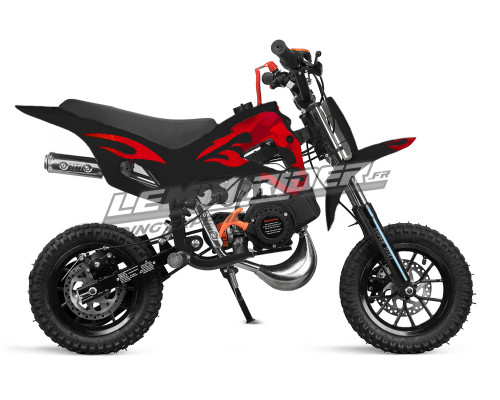 moto cross 49 cc pocket enfant couleur noir - MotoZoom25
