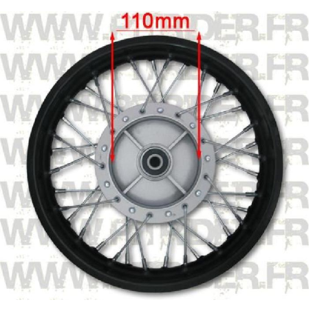 Pièces détachées Dirt bike, Pit bike Jantes 12" arriÃ¨re Tambour - gros moyeu LMR PARTS