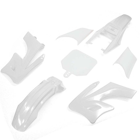 Pièces détachées Dirt bike, Pit bike Kit plastique AGB - Blanc LMR PARTS