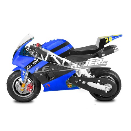 Pocket bike 49cc ZX-50R - bleu Pocket Bike & Pocket Quad