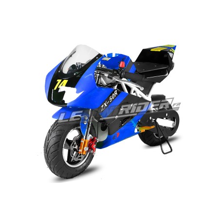 Pocket bike 49cc ZX-50R - bleu Pocket Bike & Pocket Quad