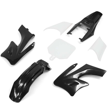 Pièces détachées Dirt bike, Pit bike Kit plastique AGB - Noir LMR PARTS