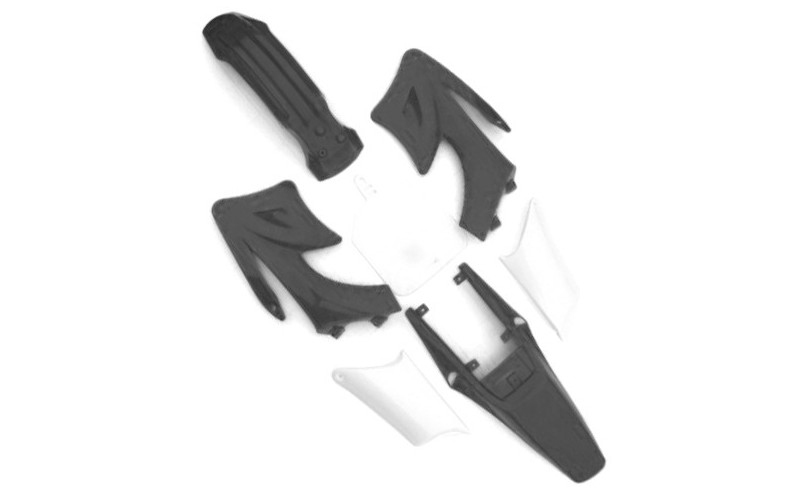 Pièces détachées Kit plastique AGB - Noir LMR PARTS