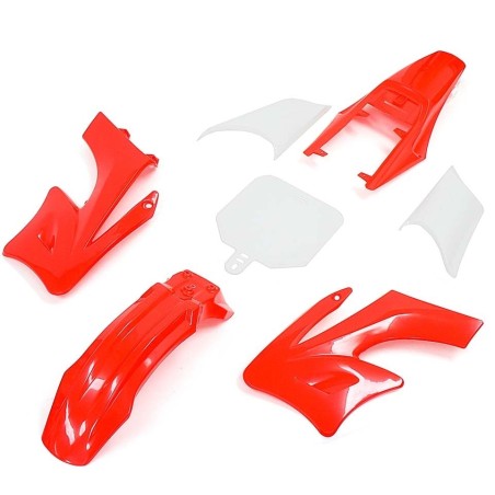 Pièces détachées Dirt bike, Pit bike Kit plastique AGB - Rouge LMR PARTS