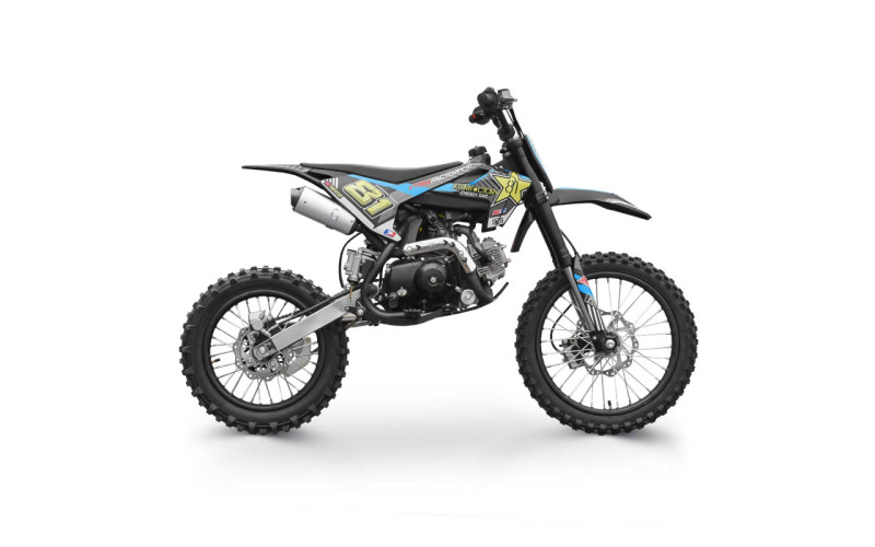 Dirt bike MX 110cc 14/17 - bleu