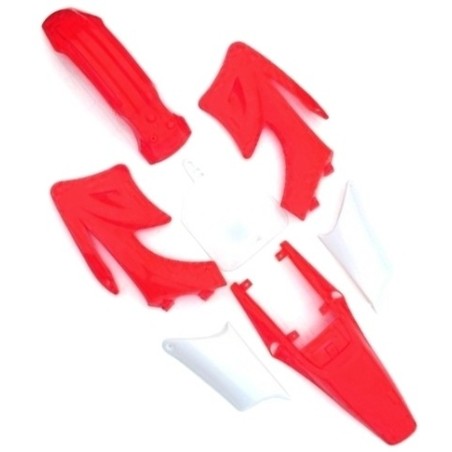 Pièces détachées Dirt bike, Pit bike Kit plastique AGB - Rouge LMR PARTS
