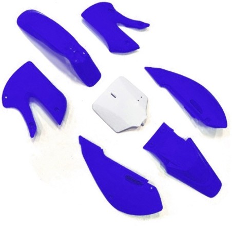 Pièces détachées Dirt bike, Pit bike Kit plastique KLX - Bleu LMR PARTS