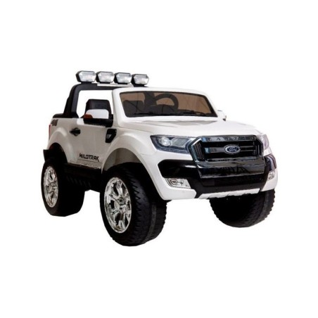 Voiture électrique enfant Ford Ranger 12V, 2 places, 4 moteurs 35W, télécommande parentale 2.4 Ghz - Blanc Voitures électriques