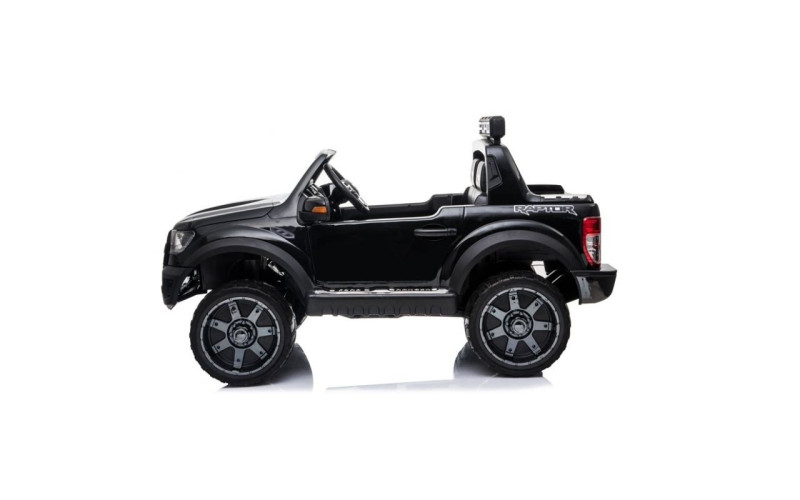 Voiture électrique enfant Ford Ranger Raptor police, 12 volts, 2 moteurs 35w, 2 places - blanc