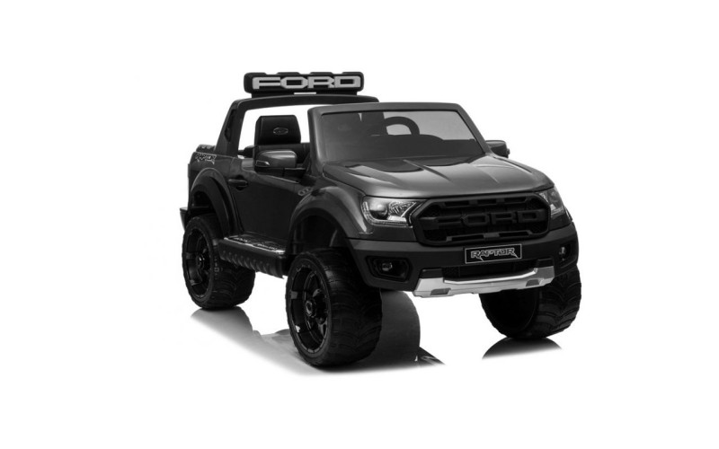 Voiture électrique enfant Ford Ranger Raptor police, 12 volts, 2 moteurs 35w, 2 places - blanc