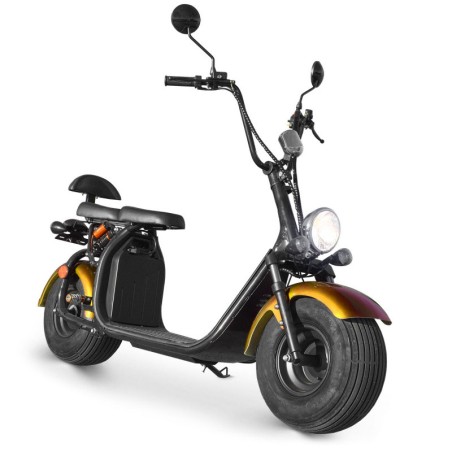 Scooter électrique homologué 2 places Citycoco 1500w - jaune