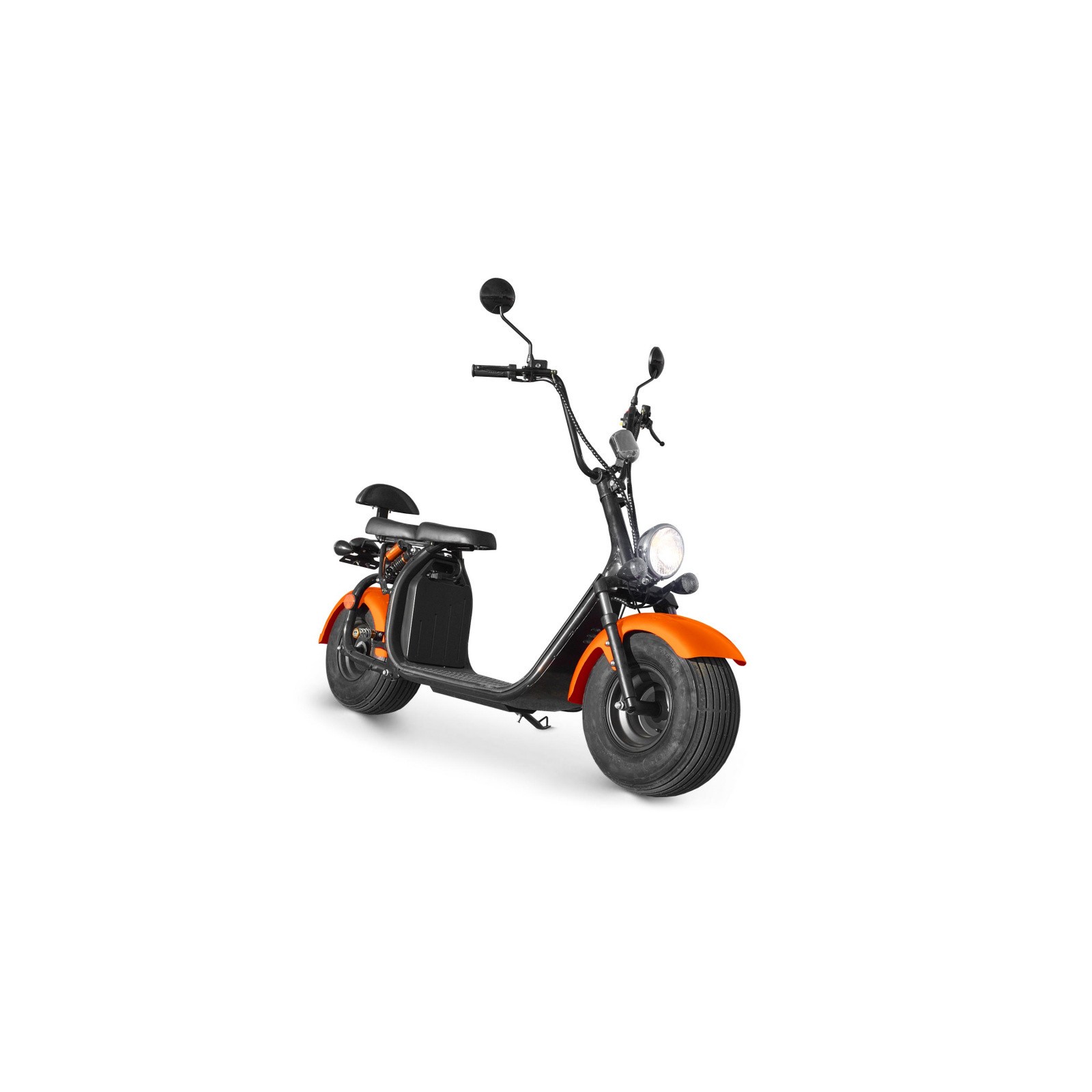 Scooter électrique homologué 2 places Citycoco 1500w - british edition noir