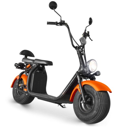 Scooter électrique homologué 2 places Citycoco 1500w - british edition noir