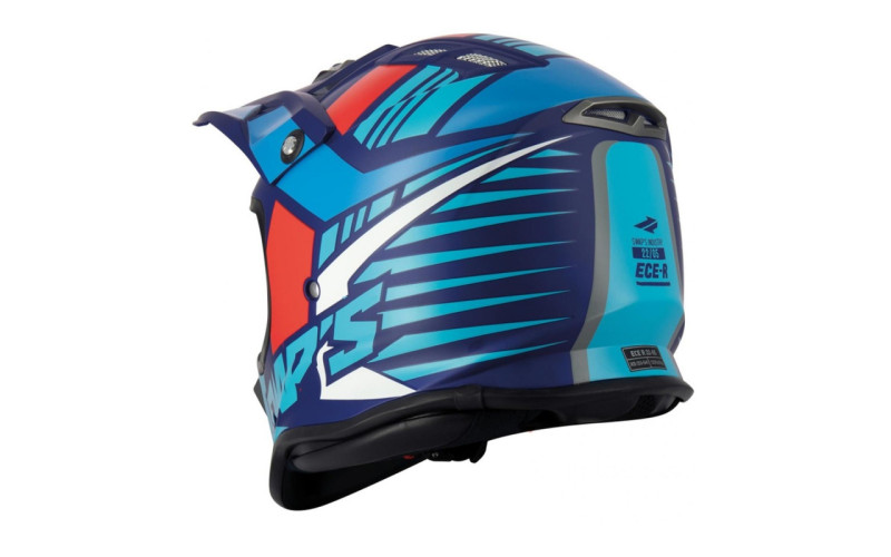 Casque enfant cross XTRM - bleu