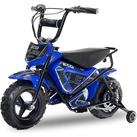 Minimoto électrique enfant 300w Flee S 24V - bleu Pocket Bike & Pocket Quad