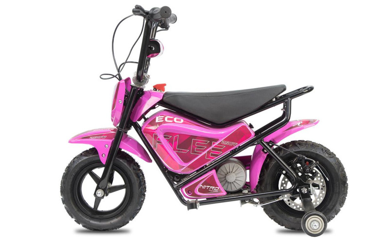 Minimoto électrique enfant 300w Flee S 24V - rose Pocket Bike & Pocket Quad