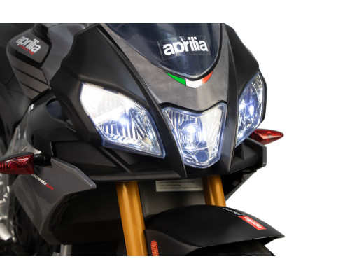 Moto électrique enfant Aprilia Tuono V4 noire 12 volts, 2 moteurs 20w Voitures électriques