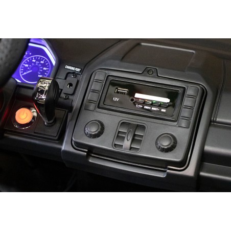 Voiture électrique enfant Ford Super Duty 22V noir, 4 moteurs 45W, télécommande parentale 2.4 Ghz Voitures électriques