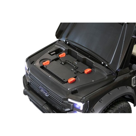 Voiture électrique enfant Ford Super Duty 22V noir, 4 moteurs 45W, télécommande parentale 2.4 Ghz Voitures électriques