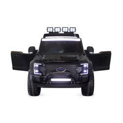 Voiture électrique enfant Ford Super Duty 22V noir, 4 moteurs 45W, télécommande parentale 2.4 Ghz Voitures électriques
