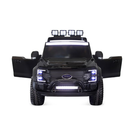 Voiture électrique enfant Ford Super Duty 22V noir, 4 moteurs 45W, télécommande parentale 2.4 Ghz Voitures électriques