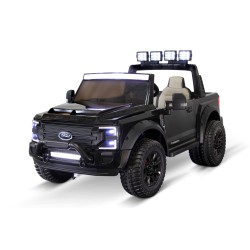 Voiture électrique enfant Ford Super Duty 22V noir, 4 moteurs 45W, télécommande parentale 2.4 Ghz Voitures électriques