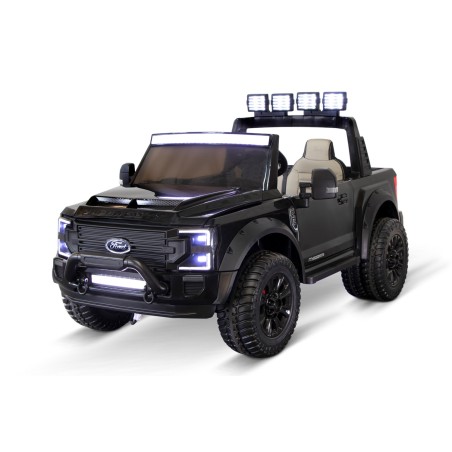 Voiture électrique enfant Ford Super Duty 22V noir, 4 moteurs 45W, télécommande parentale 2.4 Ghz Voitures électriques