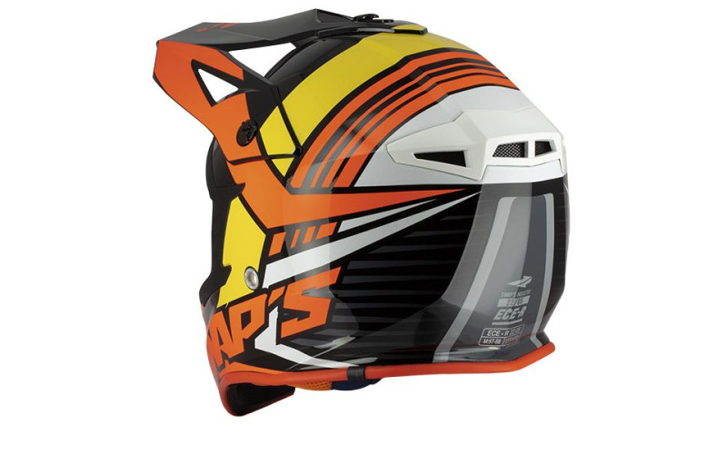 Casque cross adulte swap's s818 orange/noir