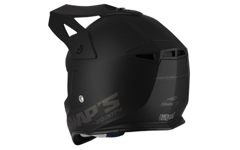 Casque cross adulte swap's s818 black edition LMR