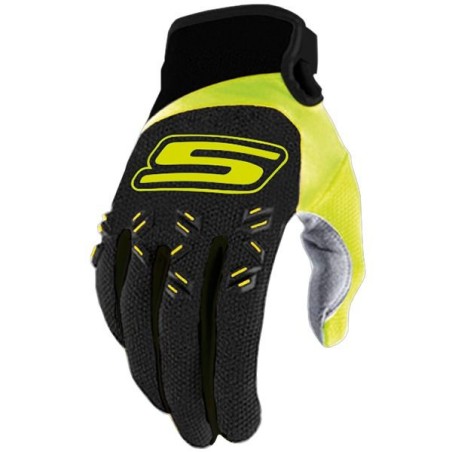 Gants motocross adultes swap's mx cross us noir/jaune