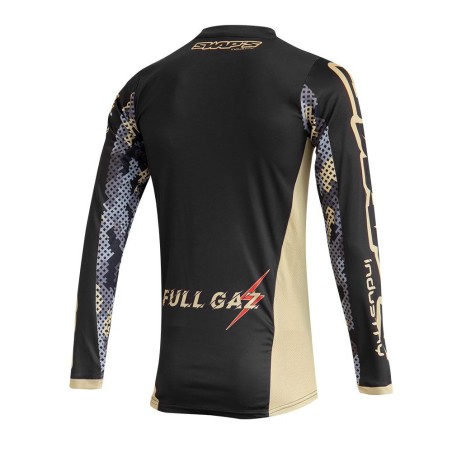 Maillot cross adulte swap's noir/or