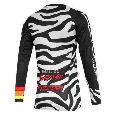 Maillot cross adulte swap's noir/blanc