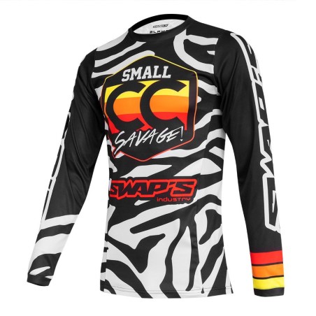 Maillot cross adulte swap's noir/blanc