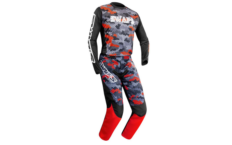 Pantalon cross enfant Swap's rouge