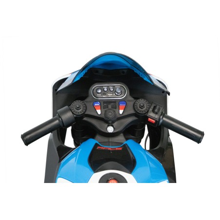 Moto électrique enfant bmw bleu hp4 race 12 volts, 2 moteurs 35w Voitures électriques