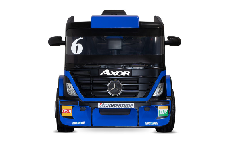 Camion électrique enfant Mercedes bleu, 2 moteurs 35w, télécommande parentale 2.4 Ghz