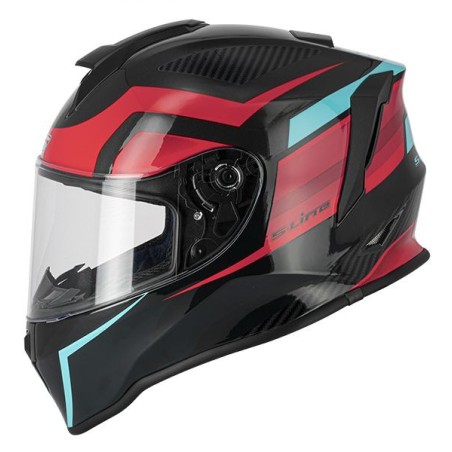 Casque intégral s-line  S445 enfant noir/rouge