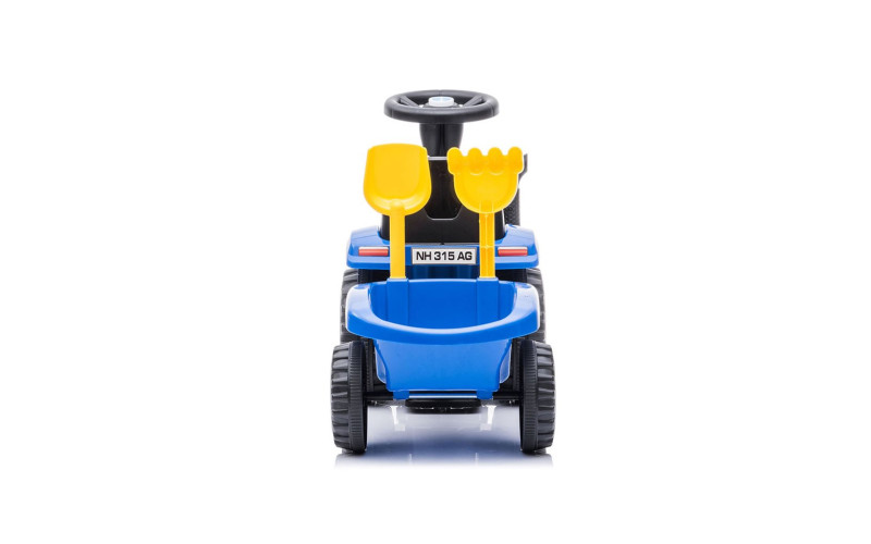 Trotteur tracteur enfant New Holland avec remorque