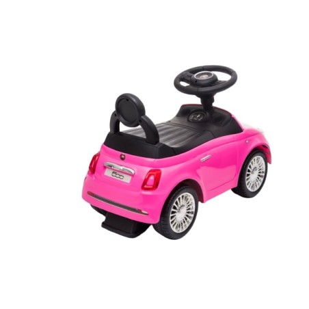 Voiture porteur enfant Fiat 500 rose Voitures électriques
