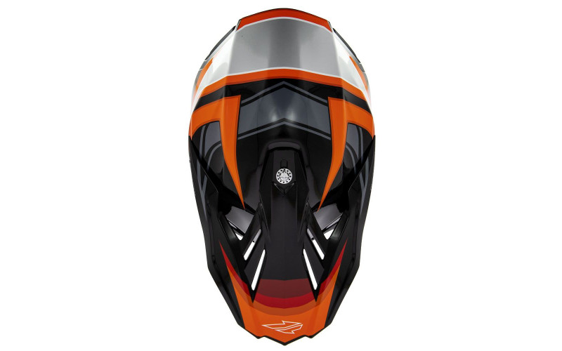 Casque cross adulte s828 faster micrométrique noir/orange