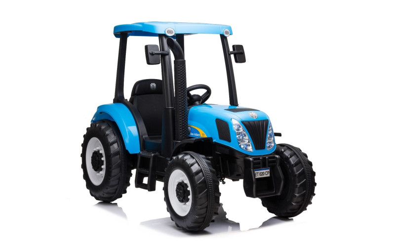 24 volts tracteur enfant New Holland bleu avec telecommande