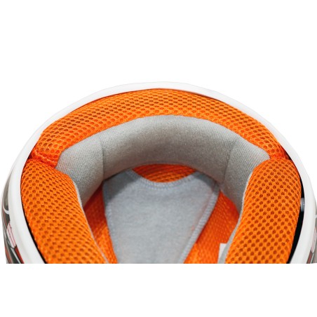 Casque enfant cross KIMO brillant - orange