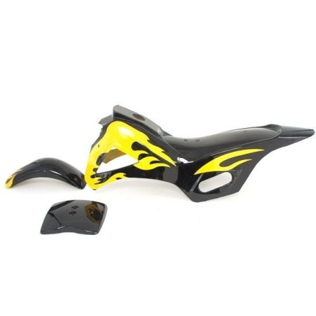 Pièces détachées Dirt bike, Pit bike CarÃ©nage Pocket Cross - Noir/Jaune LMR PARTS