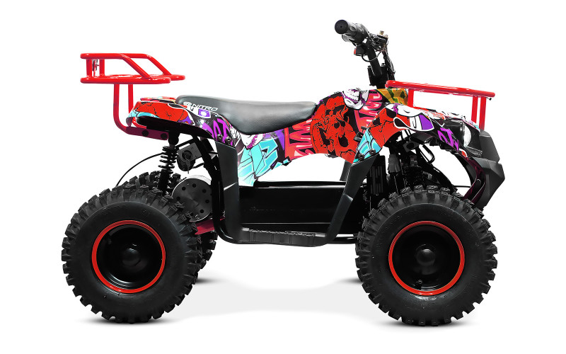 Quad électrique enfant 1000W NMX Graffiti rouge