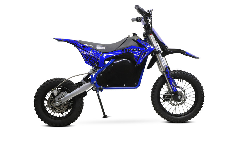 Dirt bike électrique enfant LMR 1200w Lithium 10/12" - bleu