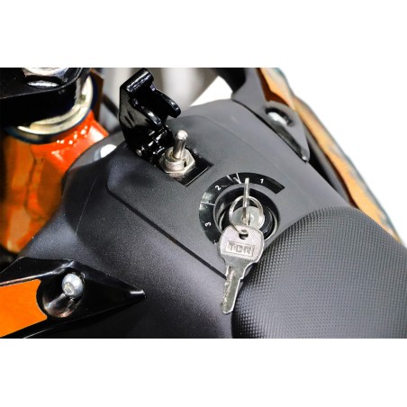 Dirt bike électrique enfant LMR 1200w Lithium 10/12" - orange - LeM...