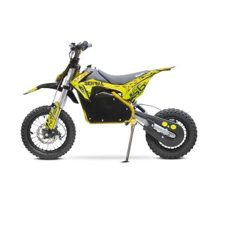 Dirt bike électrique enfant LMR 1200w Lithium 10/12" - jaune - LeMi...
