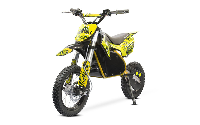 Dirt bike électrique enfant LMR 1200w Lithium 10/12" - jaune